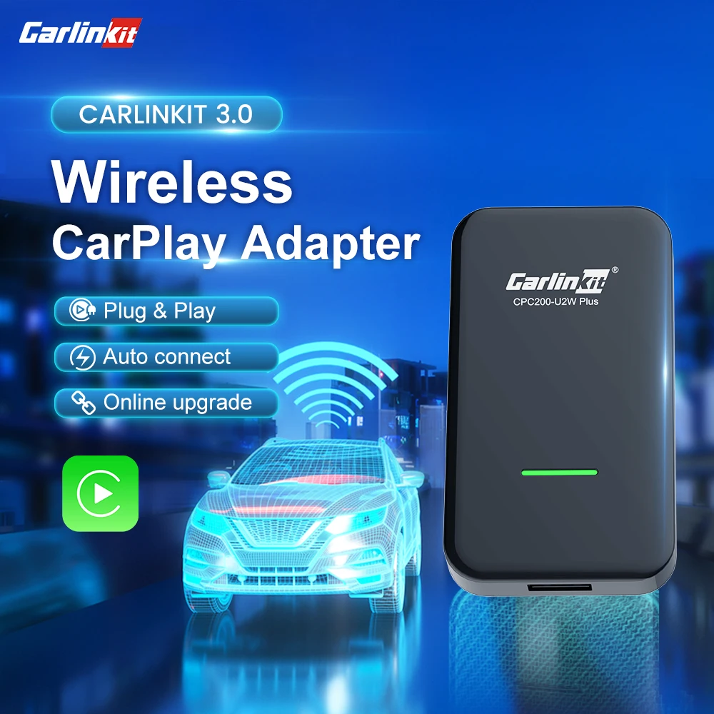 

New CarlinKit 3 CarPlay Wireless Adapter For Apple Wireless CarPlay Activator Dongle Auto-Connection Plug&Play VW Kia Audi Ford