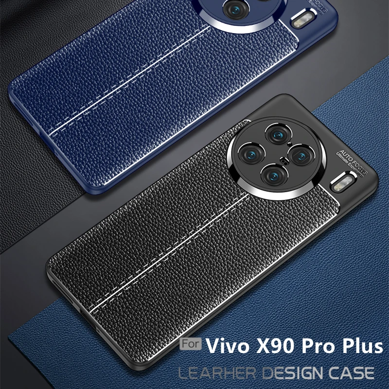 

Чехол для Vivo X90 Pro Plus, чехол для Vivo X90 Pro Plus Capas, ударопрочный бампер, ТПУ, кожа, Fundas, Vivo X90 Pro Plus, чехол