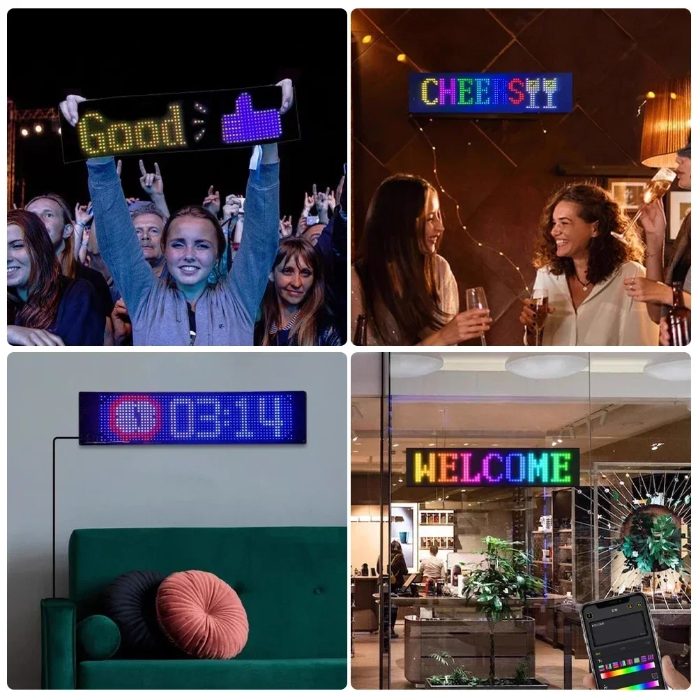 RGB автомобильная светодиодная матричная пиксельная панель DIY освещение