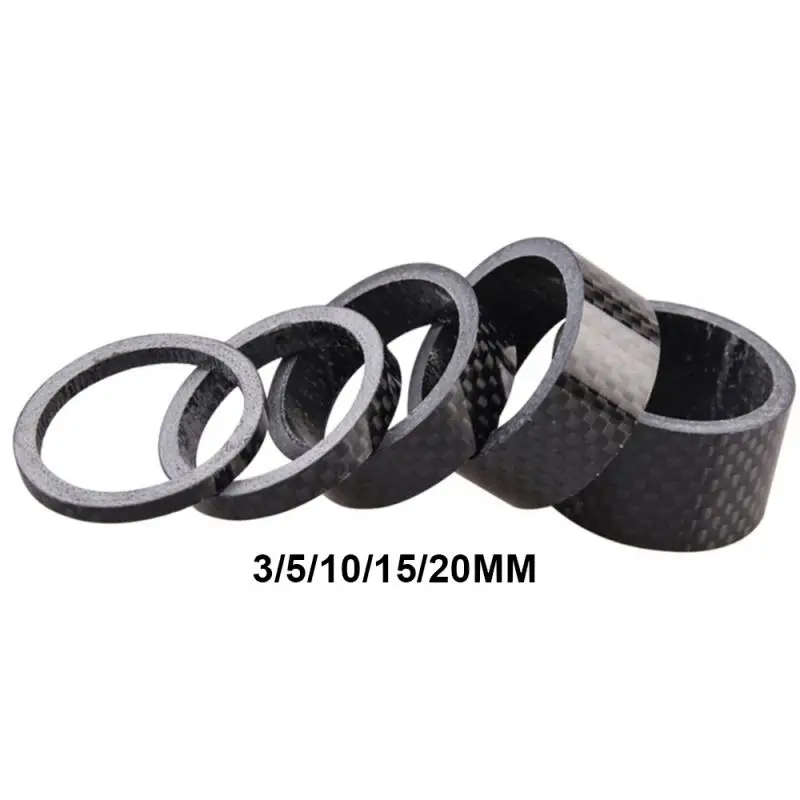 

Mountain Bicycle Front Fork Headset 3K Carbon Fiber Cycling Parts 3/5/10/15/20 Mm Spacing Pad Bike Headset Ring Washer Spacer