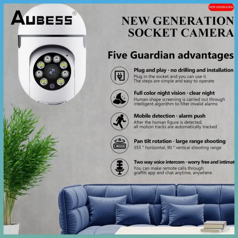 

1080p 2.4g Wifi Security Camera Automatic Alarm 3mp Wifi Cameras Full Color Wifi Ip Camera Infrared Night