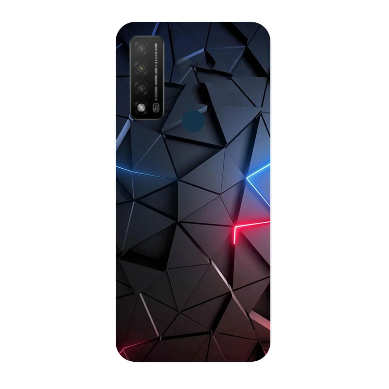 Чехол для телефона TCL 20 R 5G чехол-бампер силиконовый чехол окрашенный мягкий из