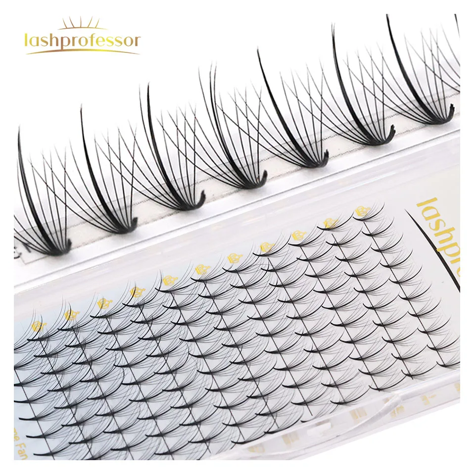 Ультраскоростные ресницы wispy Promade Fans 3D 5D 7D 9D тонкие заостренные с русской базой