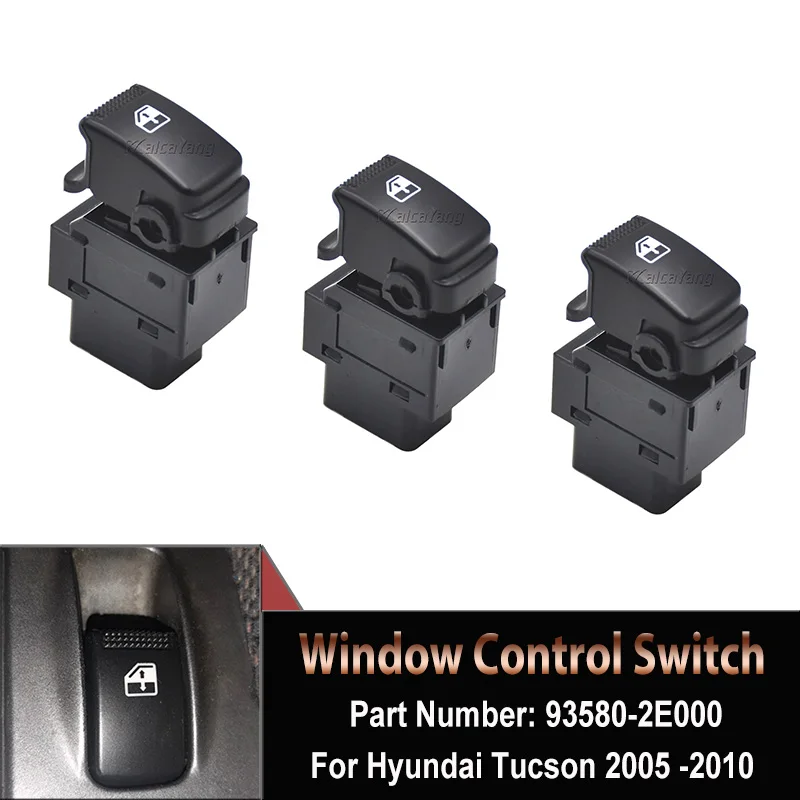 

New Plastic Single Power Window Lifter Switch For Hyundai Tucson 2005-2010 93580-2E000 93580-2E300 93580-2B000 Car Accessories