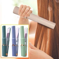 wireless portable cordless curling iron hair curler usb hair straightener temperature adjustable mini splint styling tool