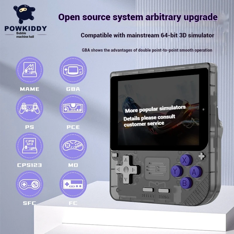 Консоль игровая Powkiddy V10 3 5 дюйма 480*320 Ips Oca