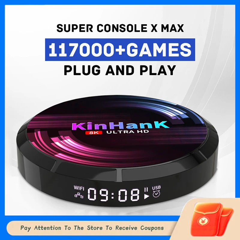 

Super Console Three Systems In One Max Plug And Play Movie In One Retro Game Console 117,000 Games And 63+ Emulators 26 Language