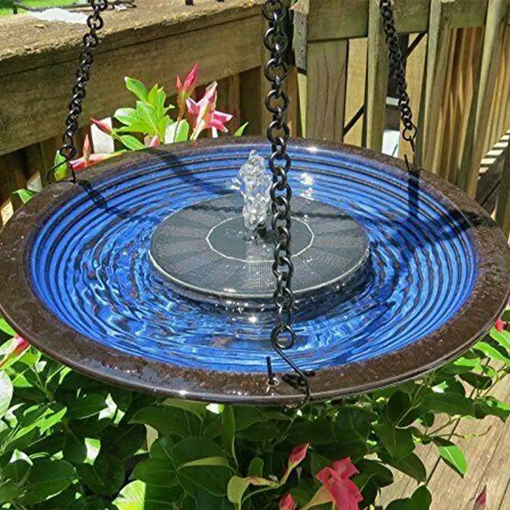 

Плавающий садовый фонтан на солнечной батарее, водопад, солнечная панель для ванной, садовый пруд, птица, водяной насос, уличное украшение, б...