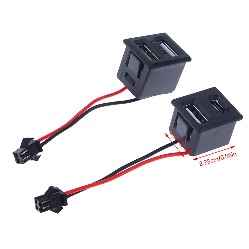 

1 шт., двухслойная USB-розетка с разъемом типа c