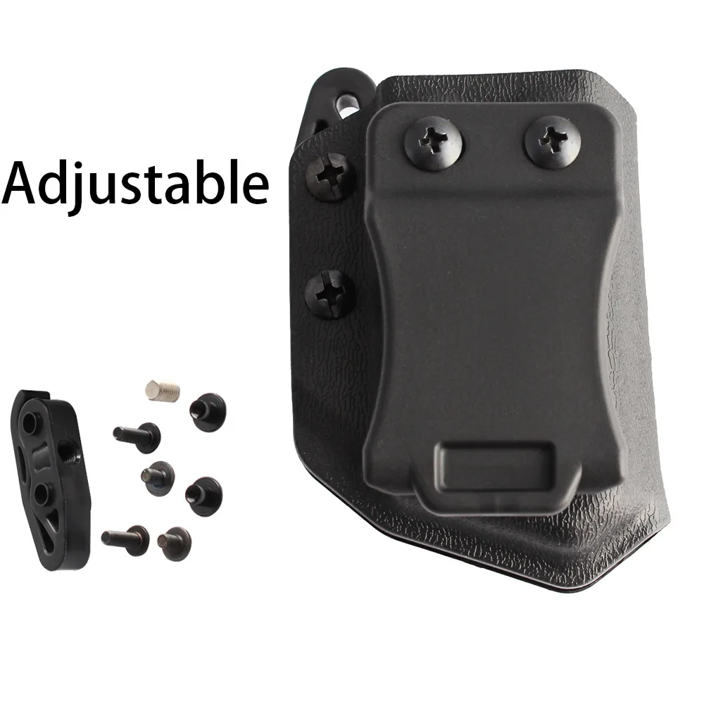 Universal 9mm Double Stack Mag Carrier Tactical Magazine Pouch Holder IWB/OWB Glock CZ S&W H&K Springfield Armory SIG P320 P365