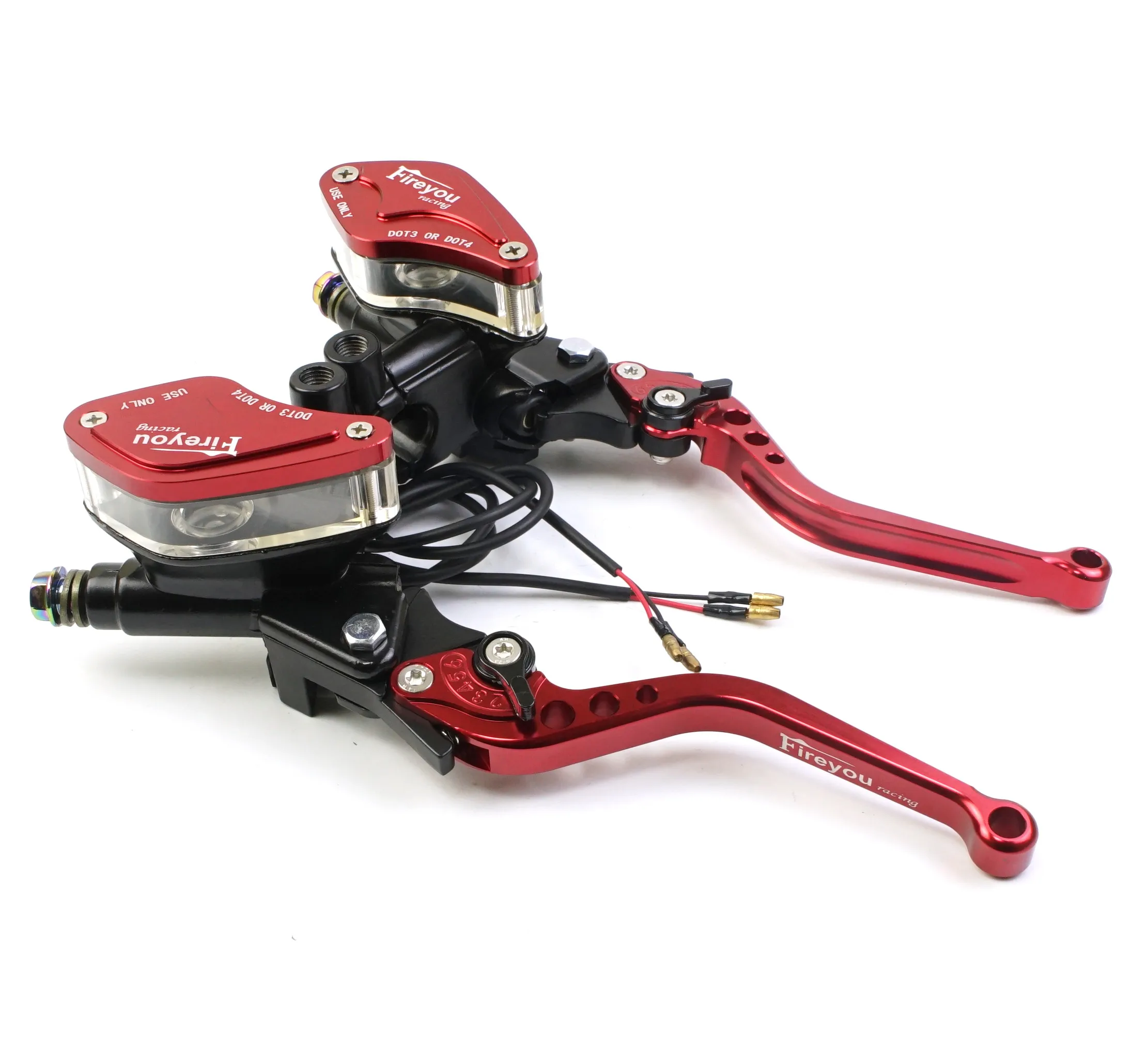 

Рычаг с регулируемой ручкой, Гидравлический тормозной насос сцепления, главный цилиндр для мотогонок, универсальный тормоз для Yamaha Kawasaki