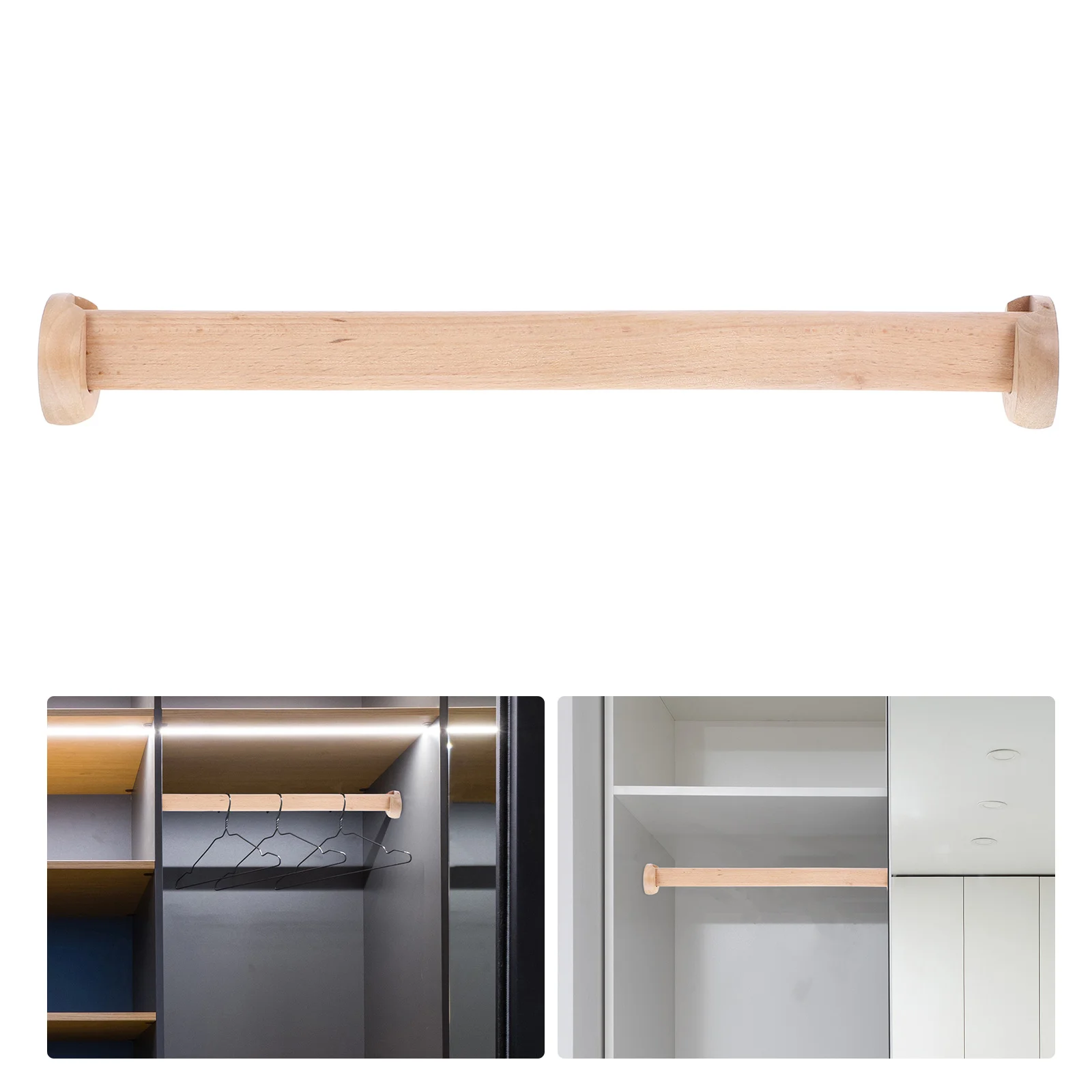Подвесная штанга для гардероба стержни одежды деревянная ванной комнаты