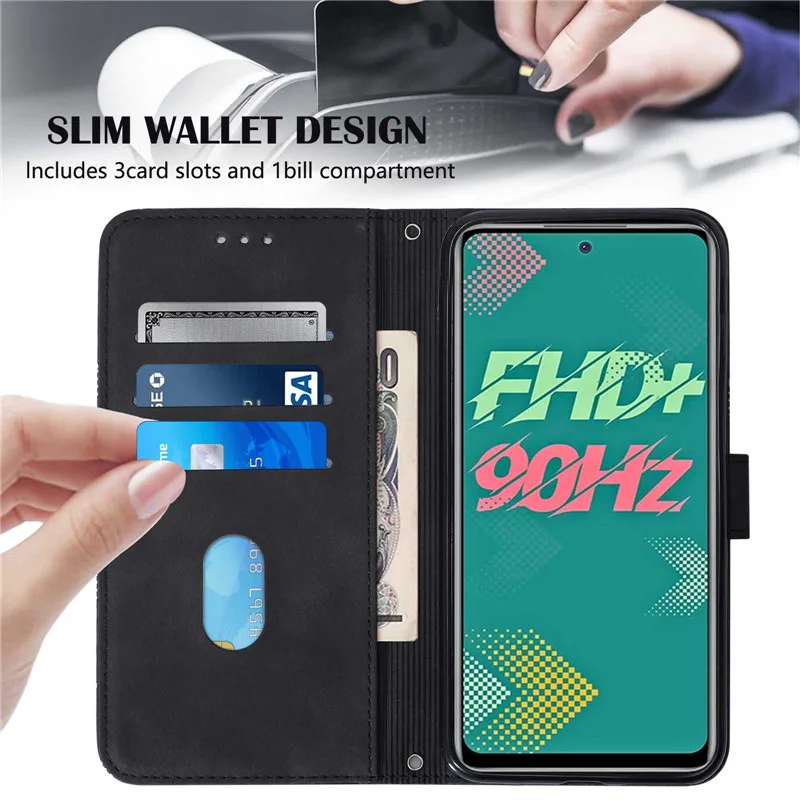 for infinix hot 11s 2021 protective flip case infinix hot 11 leather texture wallet card holder phone case hot 11s x6812 cover free global shipping