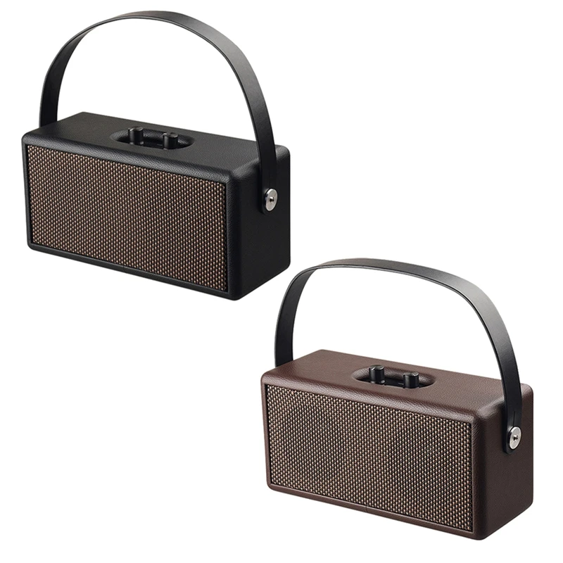 

Wooden Bluetooth Speaker Portable Retro Subwoofer Heavy Bass Wireless Audio Center Stereo System For Home
