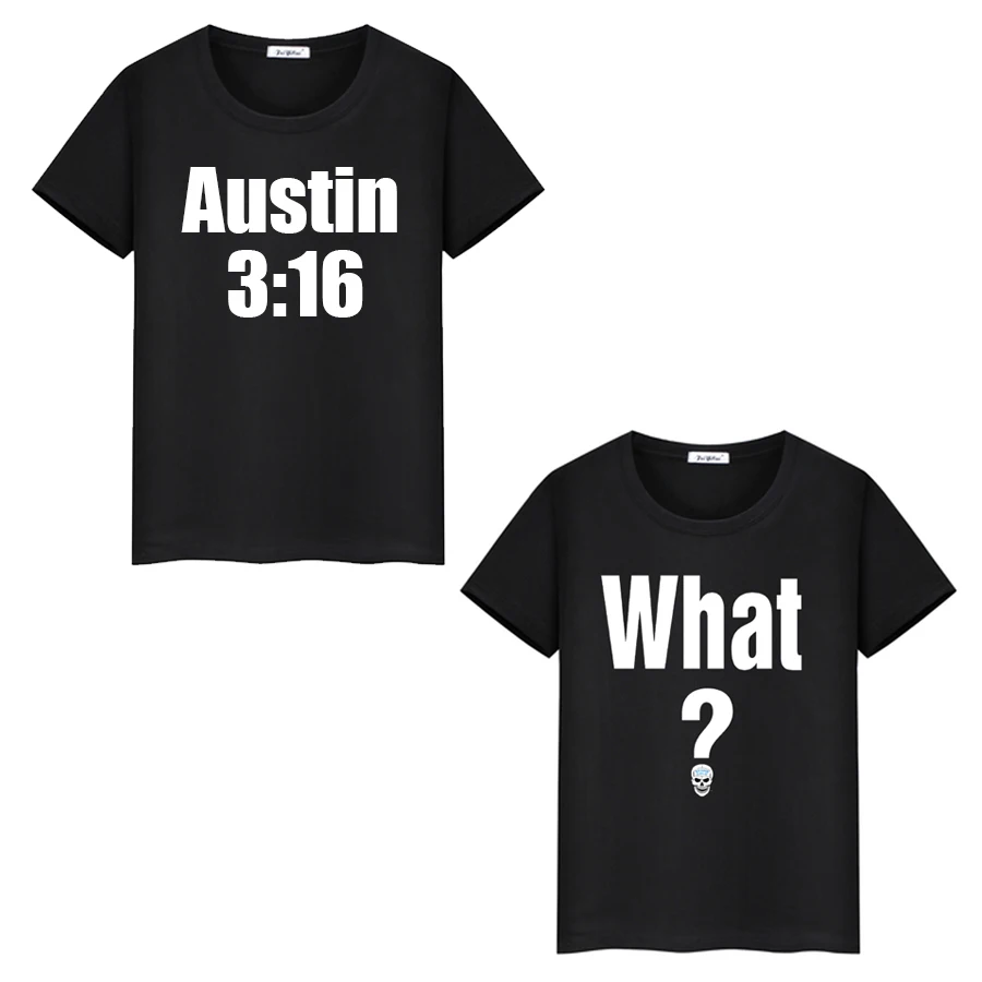 

WWF Stone Cold Steve Austin T-Shirt Austin 3：16 Pro Wrestling ECW WCW Summer MEN Cotton Short Sleeve t shirt