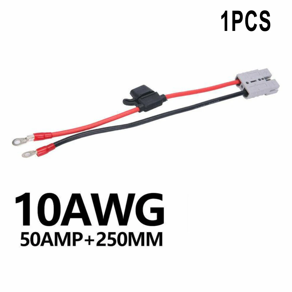 

30cm 50A 10AWG For Anderson Plug Extension Cable M8 Terminal Battery Charging Connector Cable Kit For Electric Vehicles