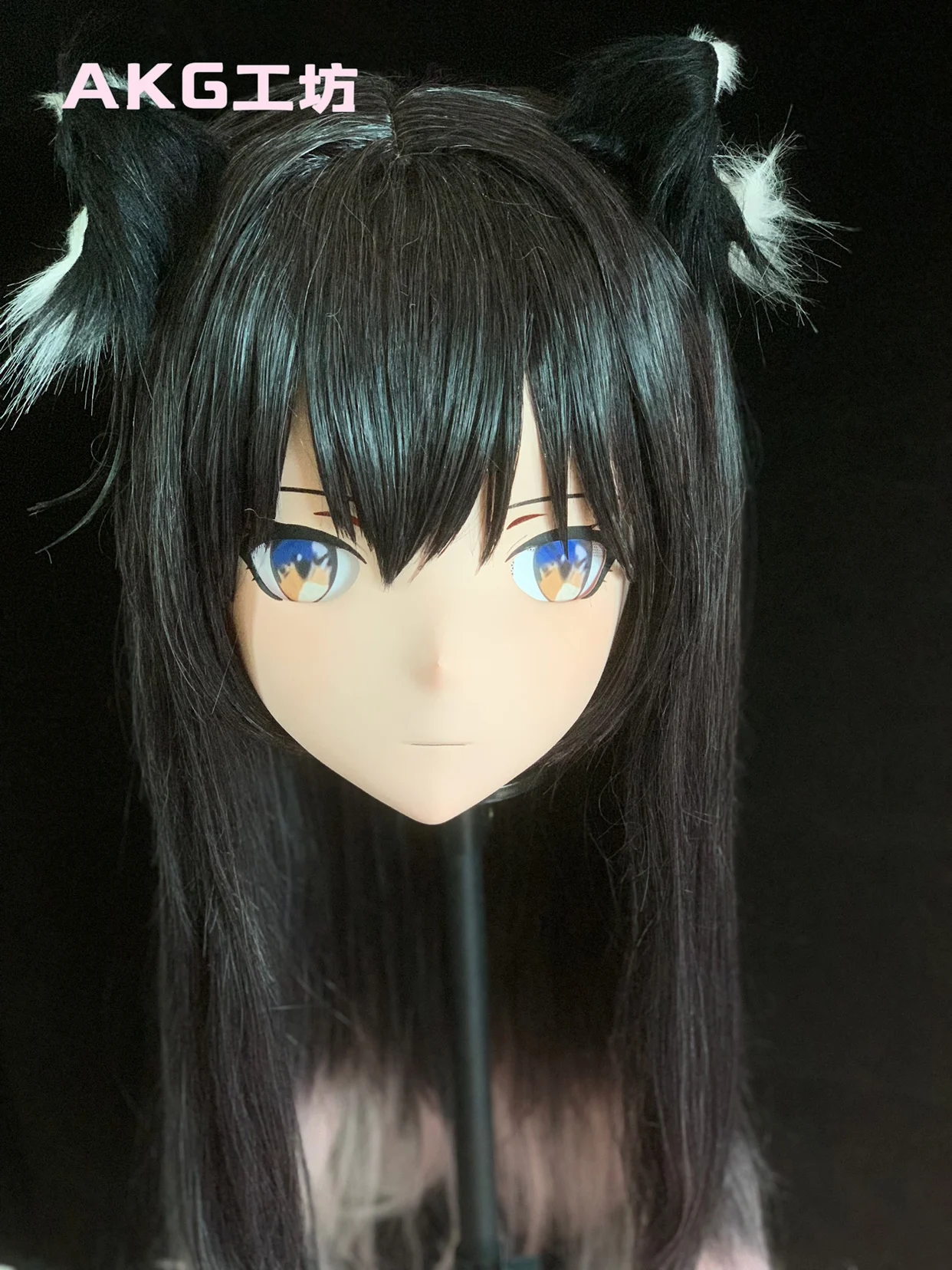 

(AKG018) Customize Character Female/Girl Resin Kig Full/Half Head With Lock Anime Cosplay Japanese Animego Kigurumi Mask