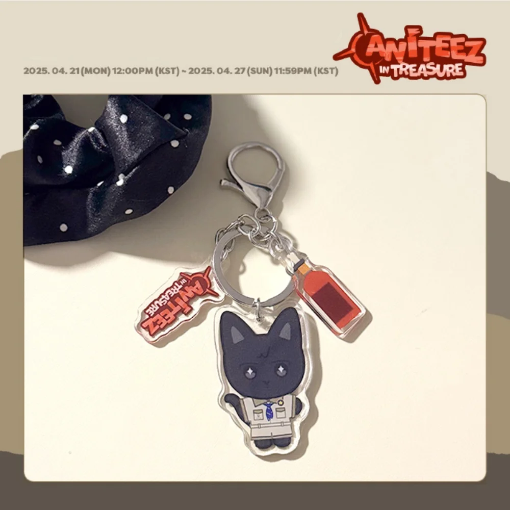 Фото Kpop ATEEZ Aniteez Intreasure Альбом Брелок с персонажем мультфильма Hongjoong Yeosang Seonghwa San Mingi Брелок для ключей Сумка Аксессуары №3