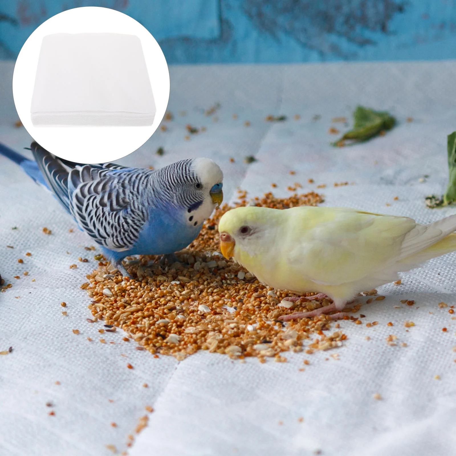 

100 Sheets Pad Paper Disposable Bird Cage Cushions Cleaning Liner Mats Hamster Accessories Cages Bed Parrot