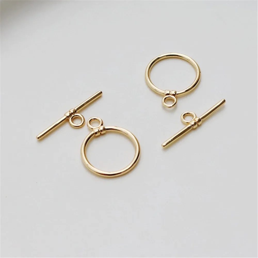 Пряжка для ювелирных изделий из 14-каратного золота прямая планка пряжка IQ