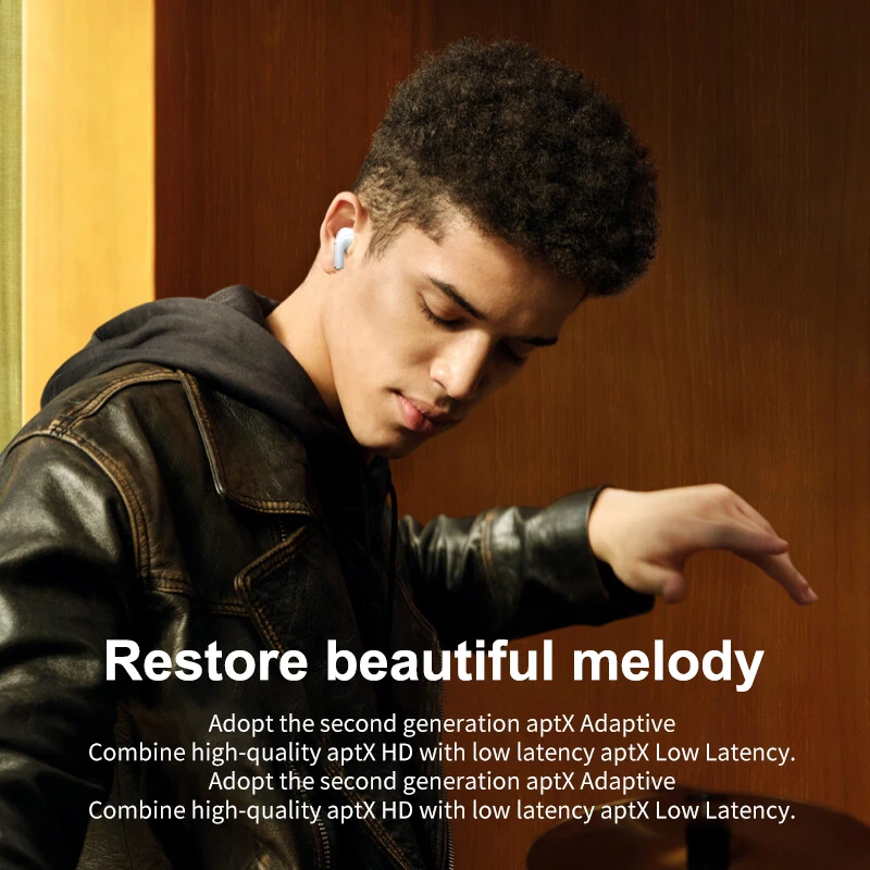 tws wireless earphone bluetooth 5 0 motion noise reduction earphone with mic touch stereo earphone for apple android phone free global shipping