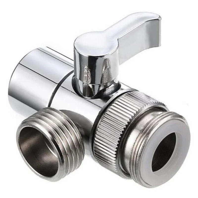 

3 Way Tee Switch Faucet Adapter Connector Three-way valve for Shower Head Diverter Home bathroom Shower Faucets Water Separator