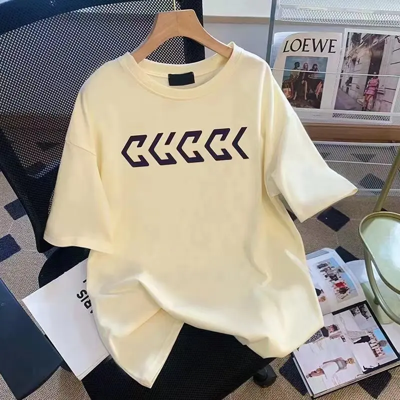 

Футболка Мужская/женская из натурального хлопка, с коротким рукавом и круглым вырезом