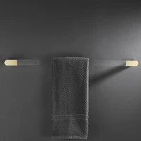 new copper towel bar acrylic bathroom towel rack creative single pole toilet wall hanging toilet towel rack