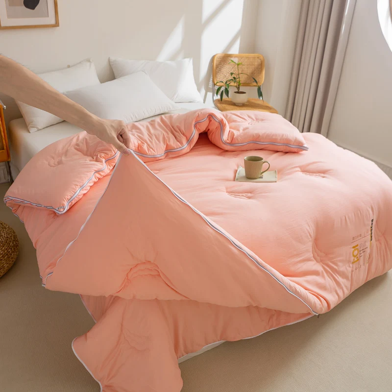 Мягкое хлопковое одеяло класса A Cloud из 30% соевого волокна на молнии двойное для