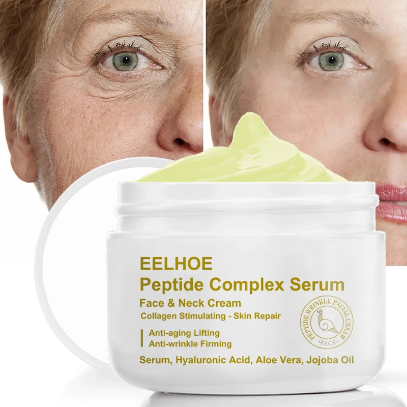 

Peptide Wrinkles Removal Cream Whitening Moisturizing Lifting Firming Anti Aging Products Fade Fine Lines Smooth Face Skin Care