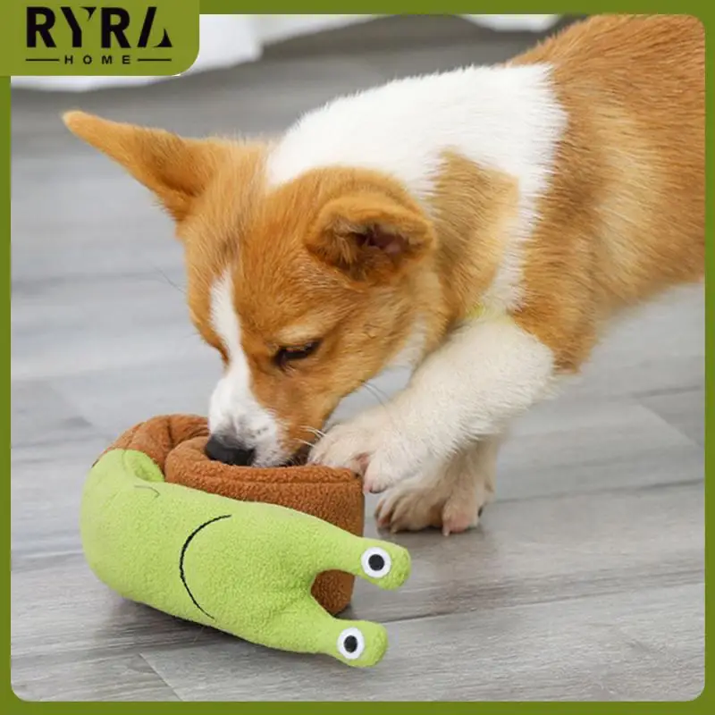 

Yellow Orange Foraging Molar Plush Snuffle Dog Toy Developing Intelligence Dog Puzzle Toys Easy To Clean 1pcs Game Iq Training