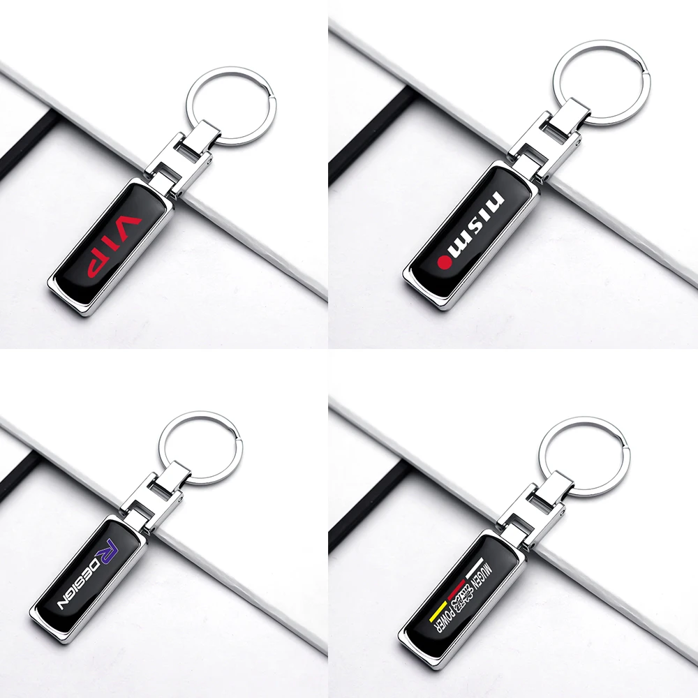 

1pc Metal Car Badges Keychain Key Chain Rings Keyring Auto Accessories For Mitsubishi Lancer Outlander Asx Pajero I200 Ralliart