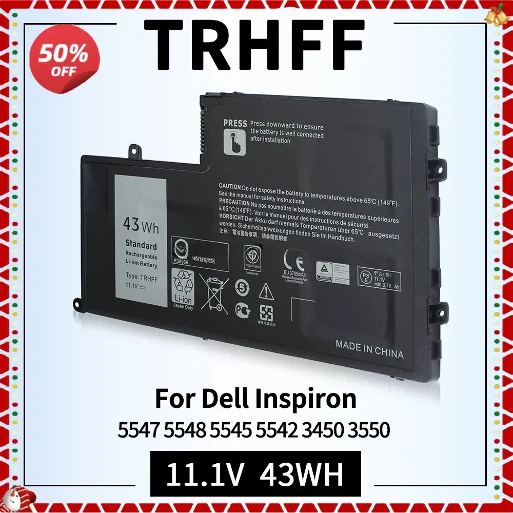 Аккумулятор TRHFF P39F P49G для ноутбука Dell Inspiron 15-5547 5547 5548 5545 5542 N5547 N5447 Latitude 14 3450 15 E3450 E3550