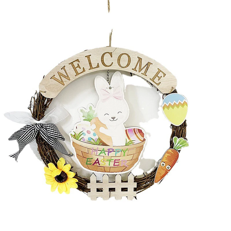 

Colorful Easter Rabbit Garland Door Oranment Bunny Rabbit Garland Decoration Happy Easter Wreaths Dark Forest 2022 Wall Calendar