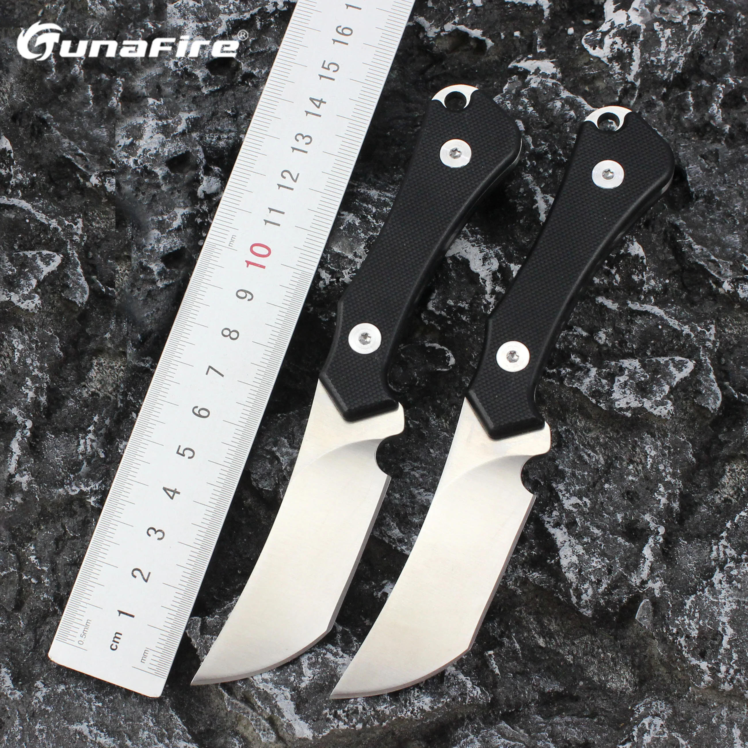 Tunafire 60HRC прямой нож D2 шлифовальное лезвие охотничьи военные ножи фиксированный