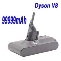 100 high capacity 21 6v 99999mah for dyson v8 li ion cordless vacuum cleaner high capacity replacement v8 absolute v8 animal