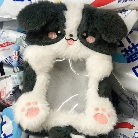 Пушистый держатель для карт в форме кролика