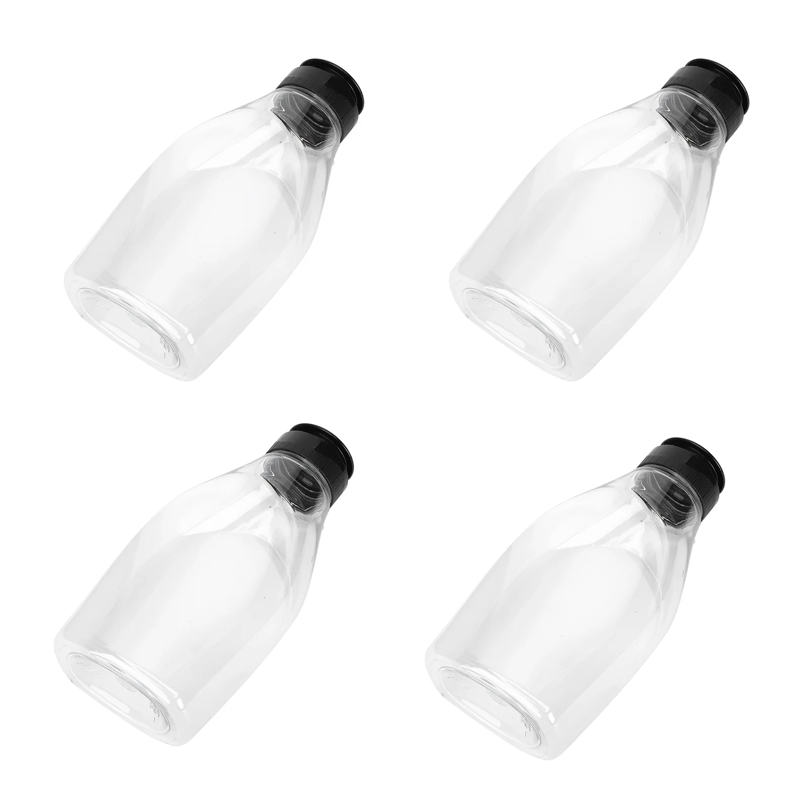 

4 Pcs Honey Bottle Mini Practical Sauce Dispensers Mel Squeeze Bottles Cap Ketchup The Pet Durable Containers Jam Plastic