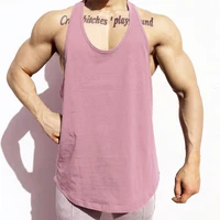 2020 summer brand mens running vest gym sleeveless shirt slim fit tank men sport vest tops workout training man singlet