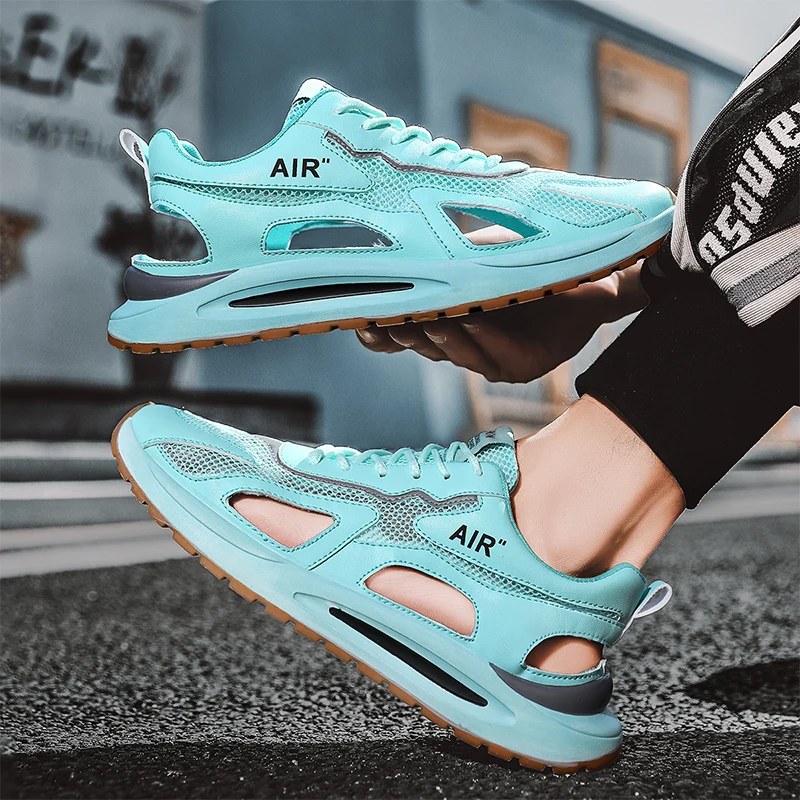 Пробковые мужские летние дышащие кроссовки для бега персонализированные модные