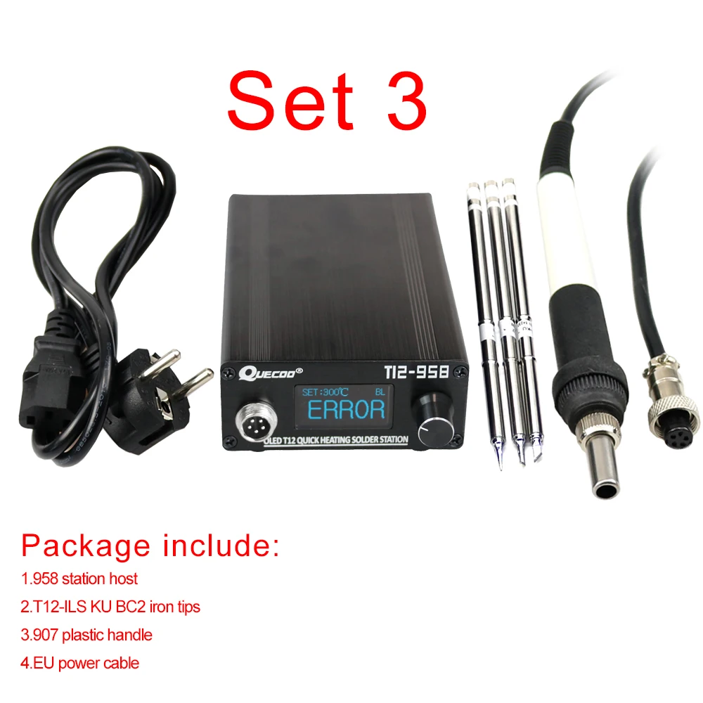 

Паяльная станция STM32, электронный паяльник 1,3 дюйма, цифровая станция, паяльная станция с ручкой 907, железный наконечник, сварочный инструмент