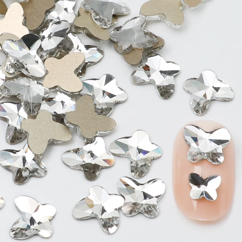 

Бабочки формы блестящие ногти искусство стразы аксессуары очарование плоское дно кристалл бриллианты аксессуары маникюр украшения драгоц...