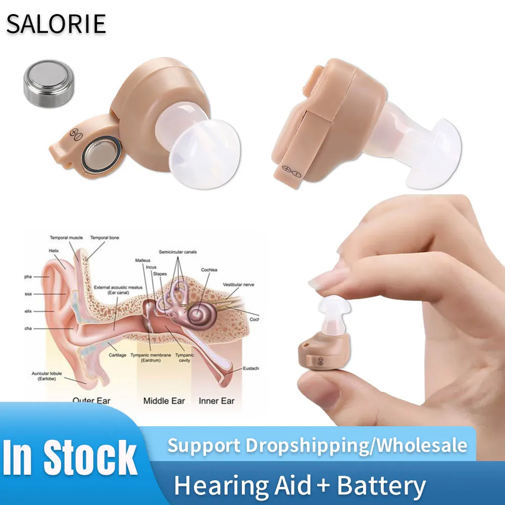 

Hearing Aid Ear Audiphone Sound Amplifier Voice Amplifier for Old Man Elderly
