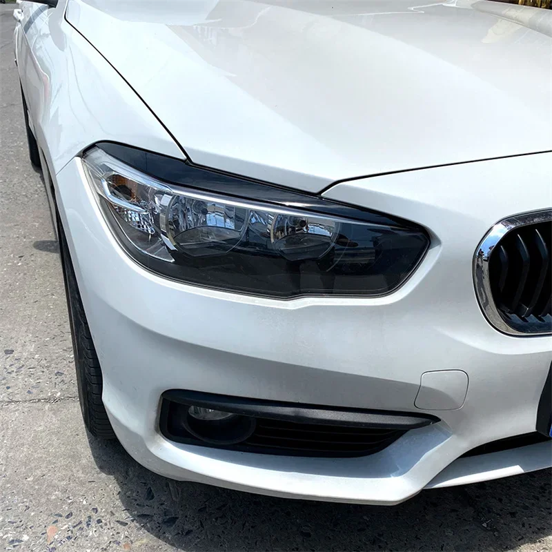 Фото 2 шт. накладки на фары (реснички) для BMW 1 серии F20 F21 Facelift 2015-2019 116i 118i 120i M135i M140i, автомобильные аксессуары №3