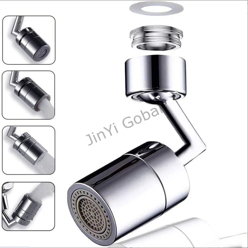 720 Degree Swivel Tap Aerator Adjustable Dual Mode Sprayer Filter Diffuser Water Saving Nozzle Kitchen Faucet Extender Adapter