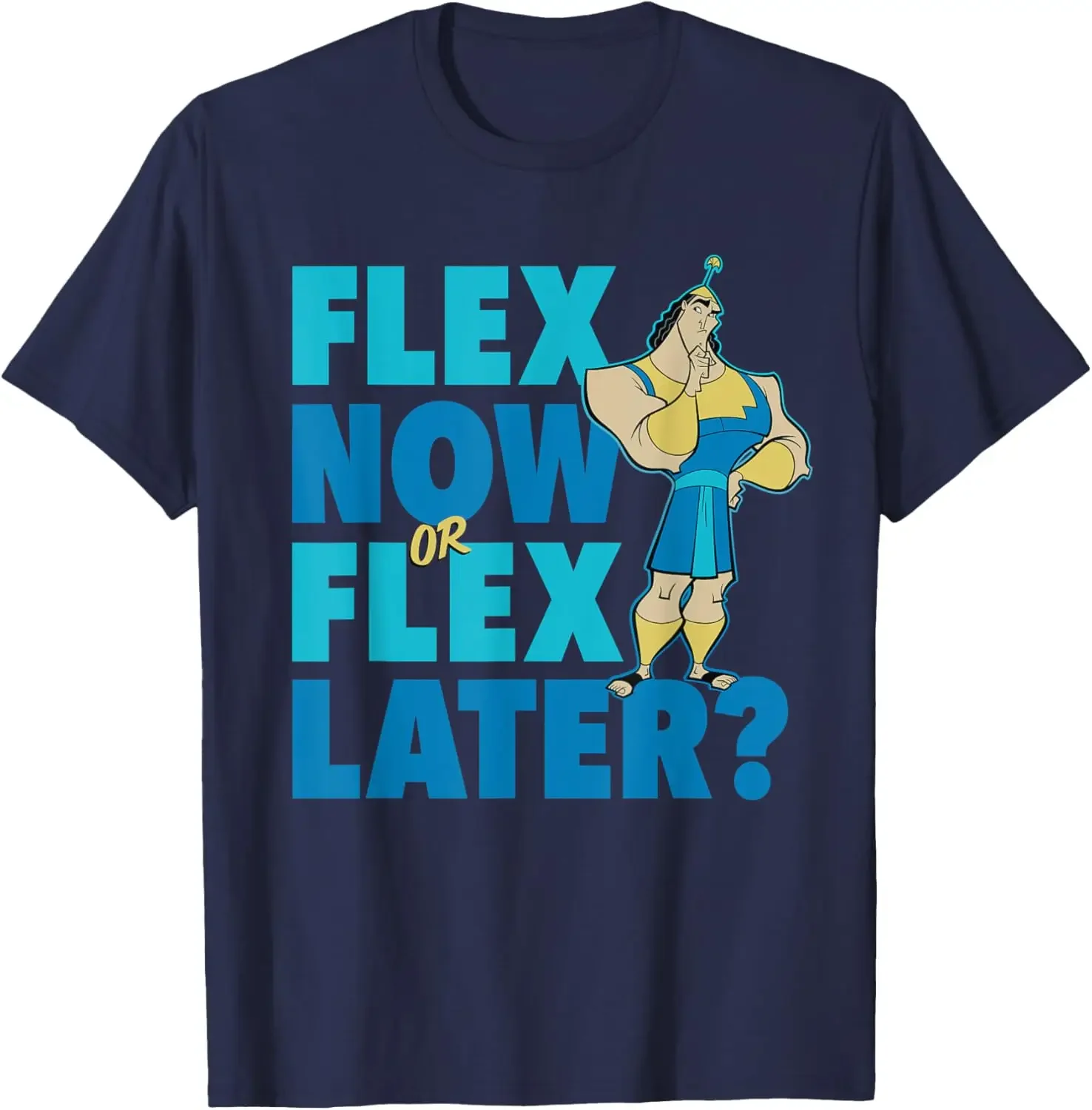 Фото Горячая модная футболка для тренировок Disney The Emperor's New Groove Kronk Flex, S-6XL, четыре сезона №2