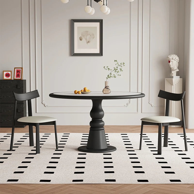 Скандинавский деревянный обеденный стол Wabi-Sabi современная простота каменная