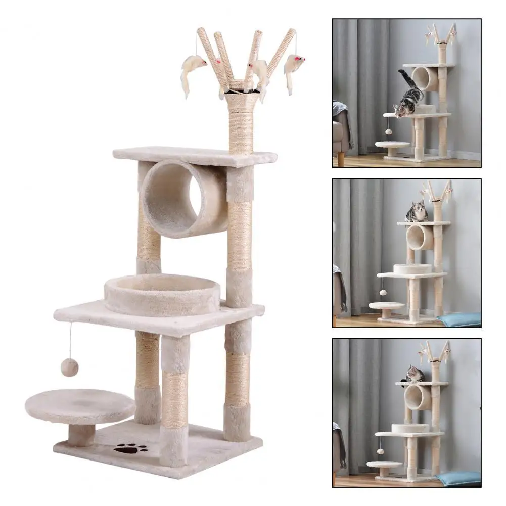 

Wear-resistant Eco-friendly Multifunctional Cats Climbing Frame for Playing