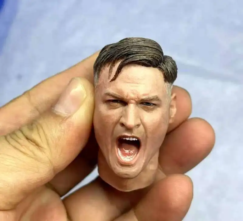 

1/6 Scale WWII Shouting Angry Head Sculpt Model For Male Figure Toy Doll