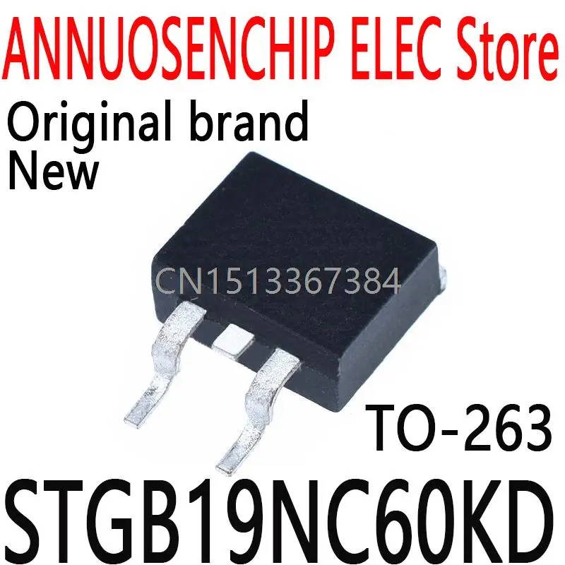 10 шт. Новый и оригинальный GB19NC60KD STGB19NC60HD GB19NC60HD TO-263 19A 600V STGB19NC60KD